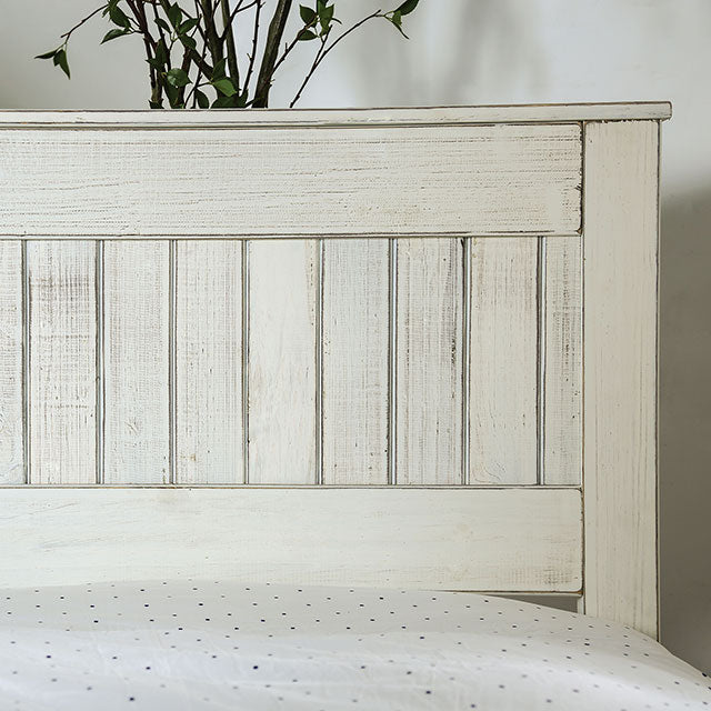 Rockwall Bed Grey & White - U&U Home Budget Furniture (Carteret, NJ)