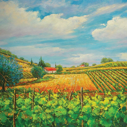 Summer In Napa Printed Canvas Painting - U&U Home Budget Furniture (Carteret, NJ)