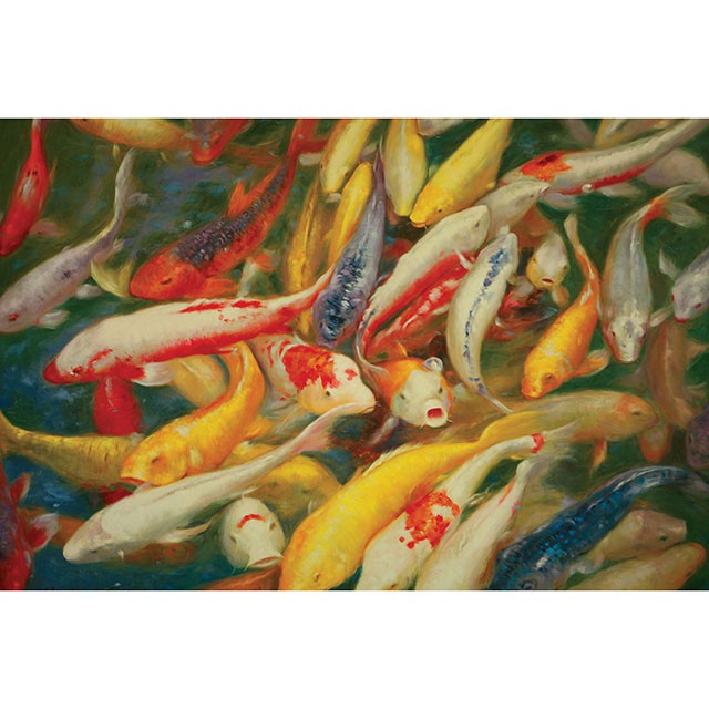 Koi Printed Canvas Painting - U&U Home Budget Furniture (Carteret, NJ)