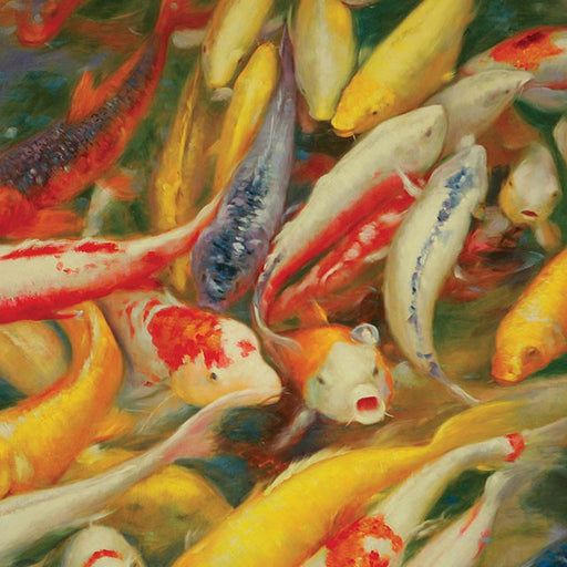 Koi Printed Canvas Painting - U&U Home Budget Furniture (Carteret, NJ)