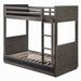 Estevon Twin-Twin Bunk Bed With Storage - U&U Home Budget Furniture (Carteret, NJ)