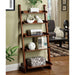 Lugo Antique Oak Ladder Shelf - U&U Home Budget Furniture (Carteret, NJ)