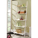 Sion White Ladder Shelf - U&U Home Budget Furniture (Carteret, NJ)