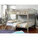 Lovia Metallic Gold Full/Full Bunk Bed - U&U Home Budget Furniture (Carteret, NJ)