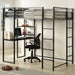 Sherman Silver/Gun Metal Full & Queen Bed w/ Workstation - U&U Home Budget Furniture (Carteret, NJ)