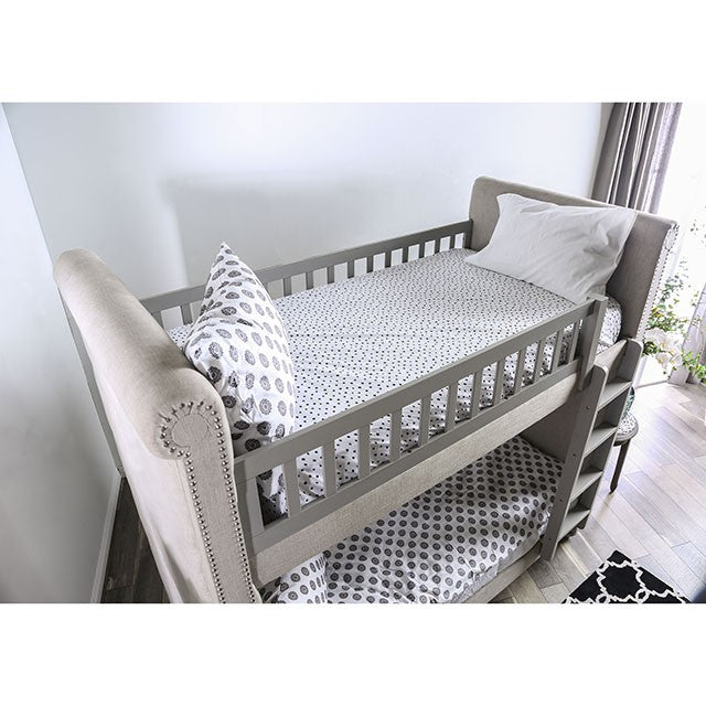 Sascha Twin/Twin Bunk Bed - U&U Home Budget Furniture (Carteret, NJ)