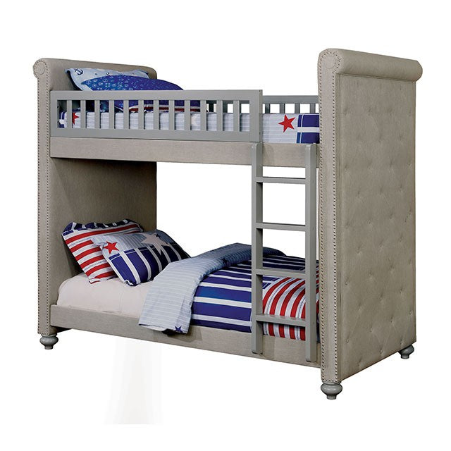 Sascha Twin/Twin Bunk Bed - U&U Home Budget Furniture (Carteret, NJ)