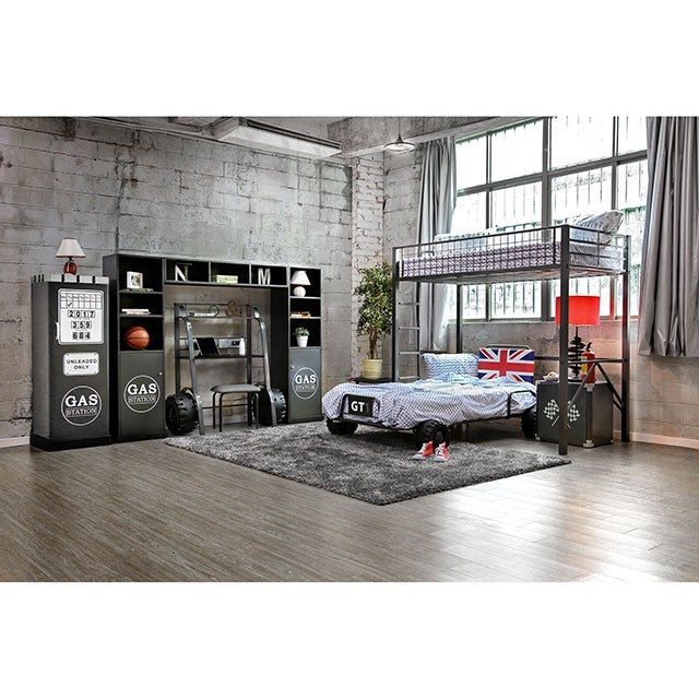 Royal Racer Twin Bed, Blue - U&U Home Budget Furniture (Carteret, NJ)