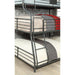 Olga III Sand Black Twin/Full/Queen Bunk Bed - U&U Home Budget Furniture (Carteret, NJ)