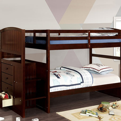 Appenzell Twin/Twin Bunk Bed - U&U Home Budget Furniture (Carteret, NJ)