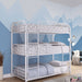 Opal Ii White Twin Triple Decker Bed - U&U Home Budget Furniture (Carteret, NJ)