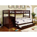 Pine Ridge Twin/Full Bunk Bed - U&U Home Budget Furniture (Carteret, NJ)