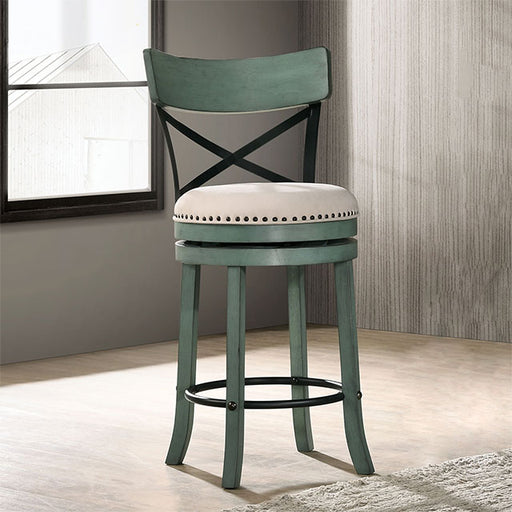 Clarence 24" Swivel Barstool (2/Box) - U&U Home Budget Furniture (Carteret, NJ)