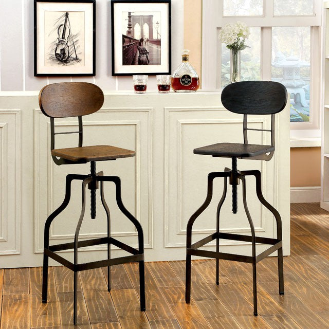 Leith Bar Stool Brown - U&U Home Budget Furniture (Carteret, NJ)