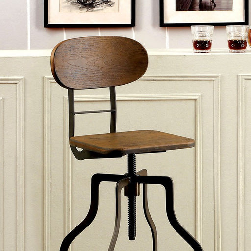 Leith Bar Stool Brown - U&U Home Budget Furniture (Carteret, NJ)