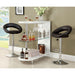 Numbi White/Chrome Mini Server - U&U Home Budget Furniture (Carteret, NJ)