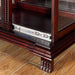 TULARE Dark Cherry Curio - U&U Home Budget Furniture (Carteret, NJ)