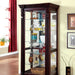 TULARE Dark Cherry Curio - U&U Home Budget Furniture (Carteret, NJ)