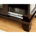 LUDDEN Dark Walnut Curio - U&U Home Budget Furniture (Carteret, NJ)