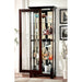 LUDDEN Dark Walnut Curio - U&U Home Budget Furniture (Carteret, NJ)