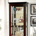 LUDDEN Dark Walnut Curio - U&U Home Budget Furniture (Carteret, NJ)