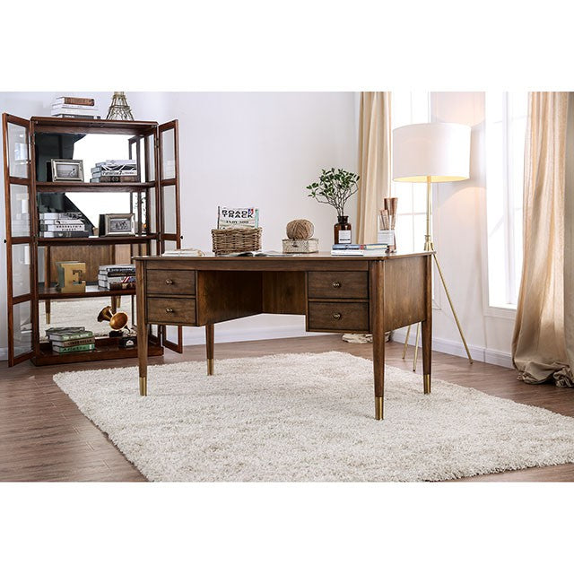 Reliance Antique Oak Desk - U&U Home Budget Furniture (Carteret, NJ)