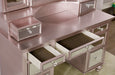 TRACY Rose Gold Vanity w/ Stool - U&U Home Budget Furniture (Carteret, NJ)