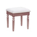 TRACY Rose Gold Vanity w/ Stool - U&U Home Budget Furniture (Carteret, NJ)