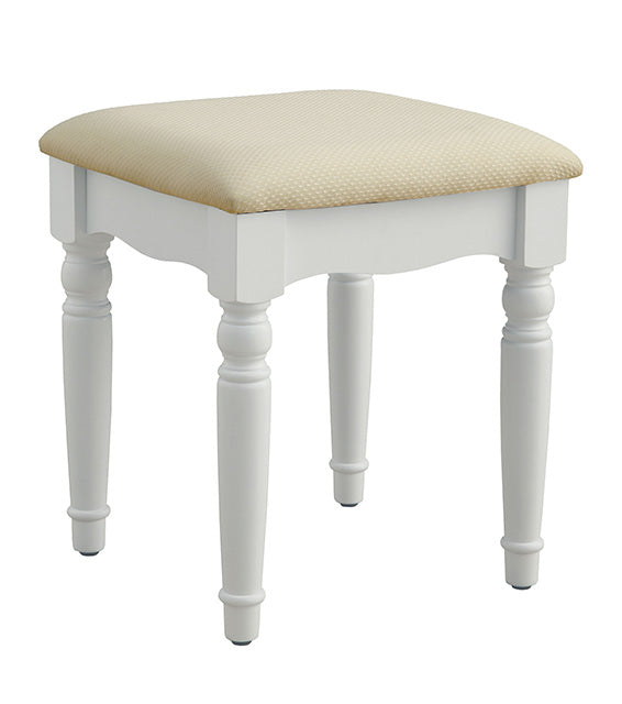 ATHY White Vanity w/ Stool - U&U Home Budget Furniture (Carteret, NJ)