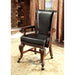 MELINA Brown Cherry/Black Arm Chair - U&U Home Budget Furniture (Carteret, NJ)