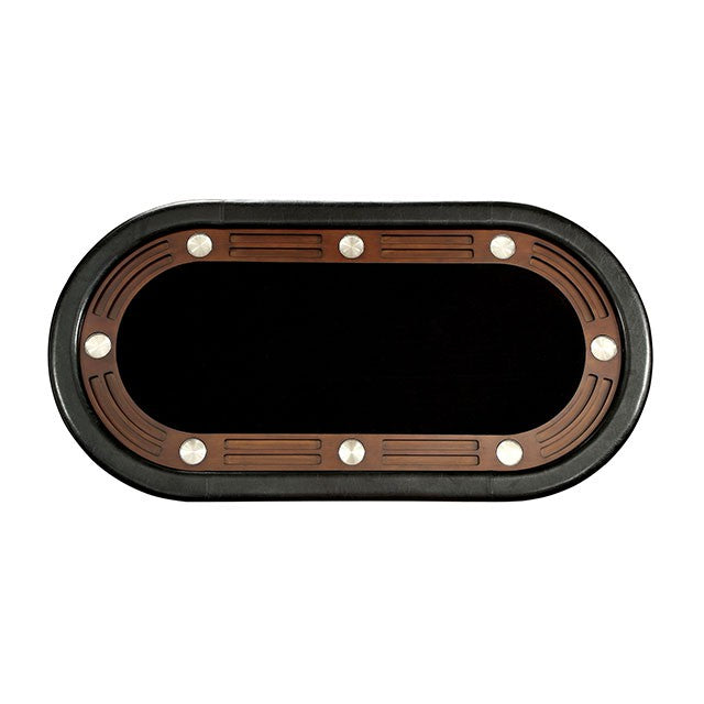 MELINA Brown Cherry Game Table - U&U Home Budget Furniture (Carteret, NJ)