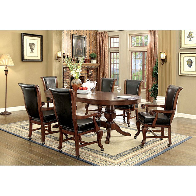Melina 7 Pc Dining Table Set - U&U Home Budget Furniture (Carteret, NJ)