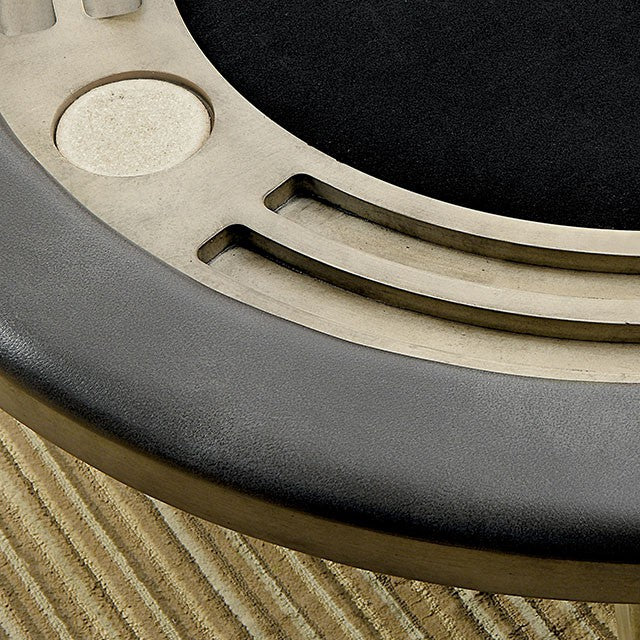 MELINA Gray Game Table - U&U Home Budget Furniture (Carteret, NJ)