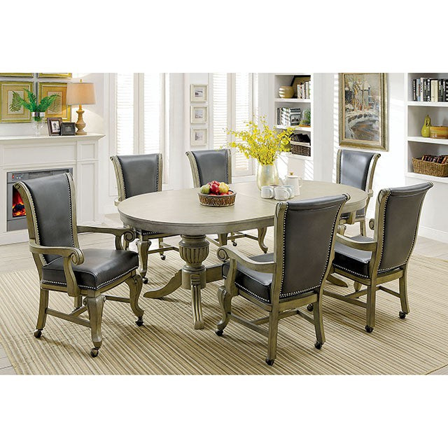 Melina 7 Pc Dining Table Set - U&U Home Budget Furniture (Carteret, NJ)