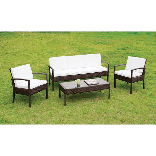 Makenna 4 Pc. Patio Seating Set - U&U Home Budget Furniture (Carteret, NJ)