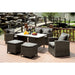 Nashira 6 Pc. Patio Dining Set - U&U Home Budget Furniture (Carteret, NJ)