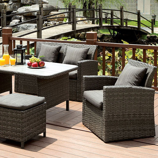 Nashira 6 Pc. Patio Dining Set - U&U Home Budget Furniture (Carteret, NJ)