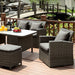 Nashira 6 Pc. Patio Dining Set - U&U Home Budget Furniture (Carteret, NJ)