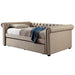 Leanna Daybed w Trundle Beige - U&U Home Budget Furniture (Carteret, NJ)