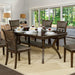 Holly Satin Walnut Dining Table - U&U Home Budget Furniture (Carteret, NJ)