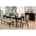 HOLCROFT Antique Cherry/Beige Bench - U&U Home Budget Furniture (Carteret, NJ)