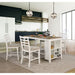 Kiana White Counter Ht. Side Chair (2/CTN) - U&U Home Budget Furniture (Carteret, NJ)