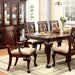 PETERSBURG I Cherry Dining Table w/ 1 X 18" Leaf - U&U Home Budget Furniture (Carteret, NJ)