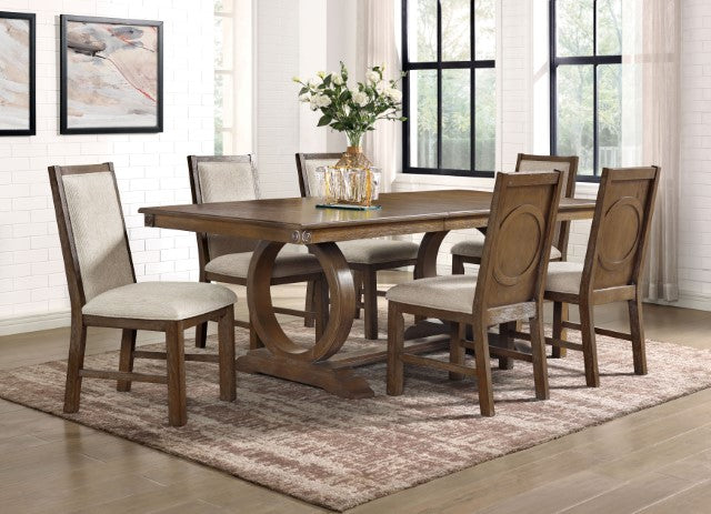 Monclova 7 Pc Dining Table Set - U&U Home Budget Furniture (Carteret, NJ)