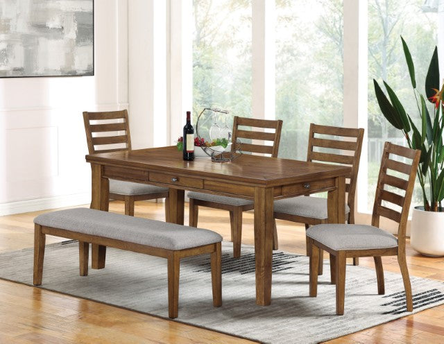 Rapidview 6 Pc Dining Table Set with Bench - U&U Home Budget Furniture (Carteret, NJ)