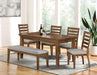 Rapidview 6 Pc Dining Table Set with Bench - U&U Home Budget Furniture (Carteret, NJ)