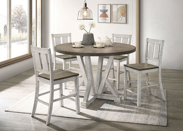 Dakota 5 Pc Counter Ht Table Set - U&U Home Budget Furniture (Carteret, NJ)