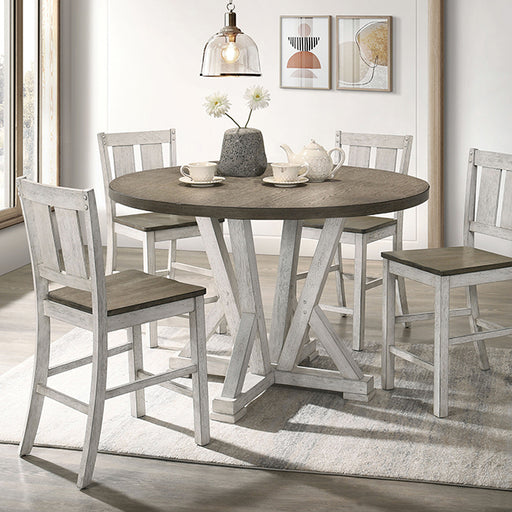 Dakota 5 Pc Counter Ht Table Set - U&U Home Budget Furniture (Carteret, NJ)
