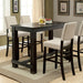 Sania 5 Pc Bar Table Set Black - U&U Home Budget Furniture (Carteret, NJ)