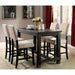 Sania 5 Piece Counter Ht Table Set - U&U Home Budget Furniture (Carteret, NJ)